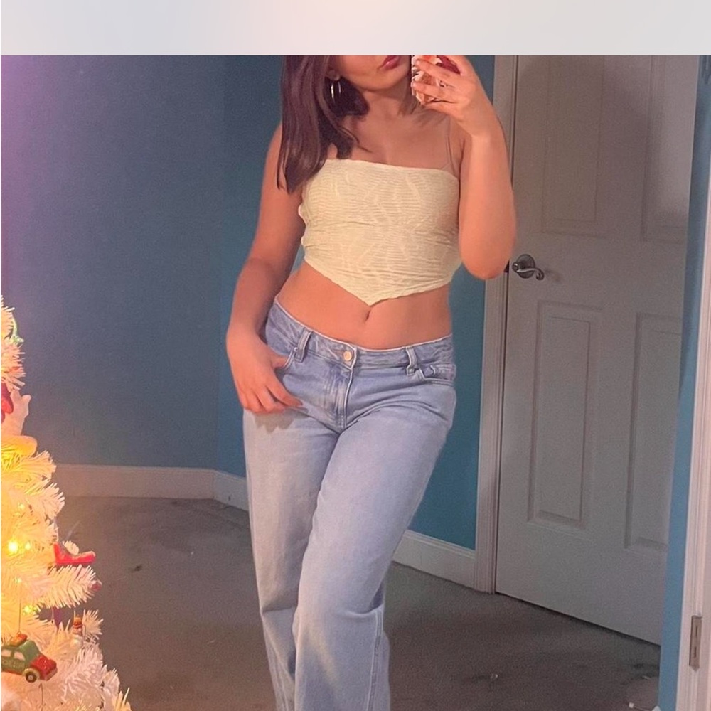 Stylish Cream Tube Top